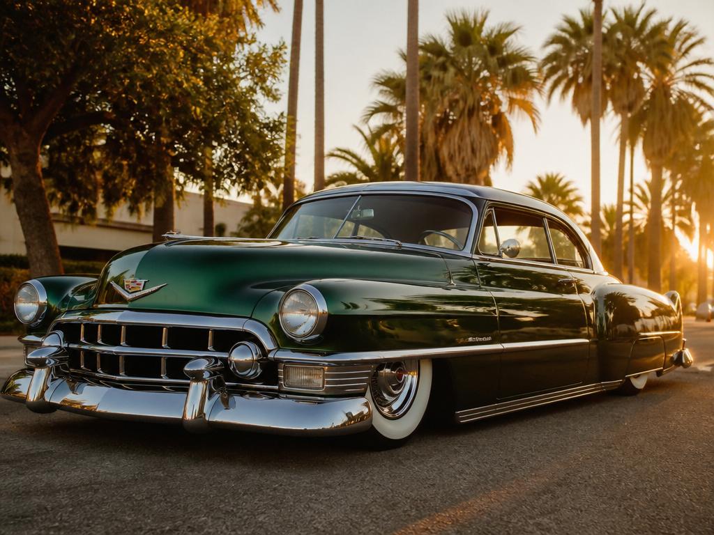 1953 Cadillac Kustom in deep metallic green