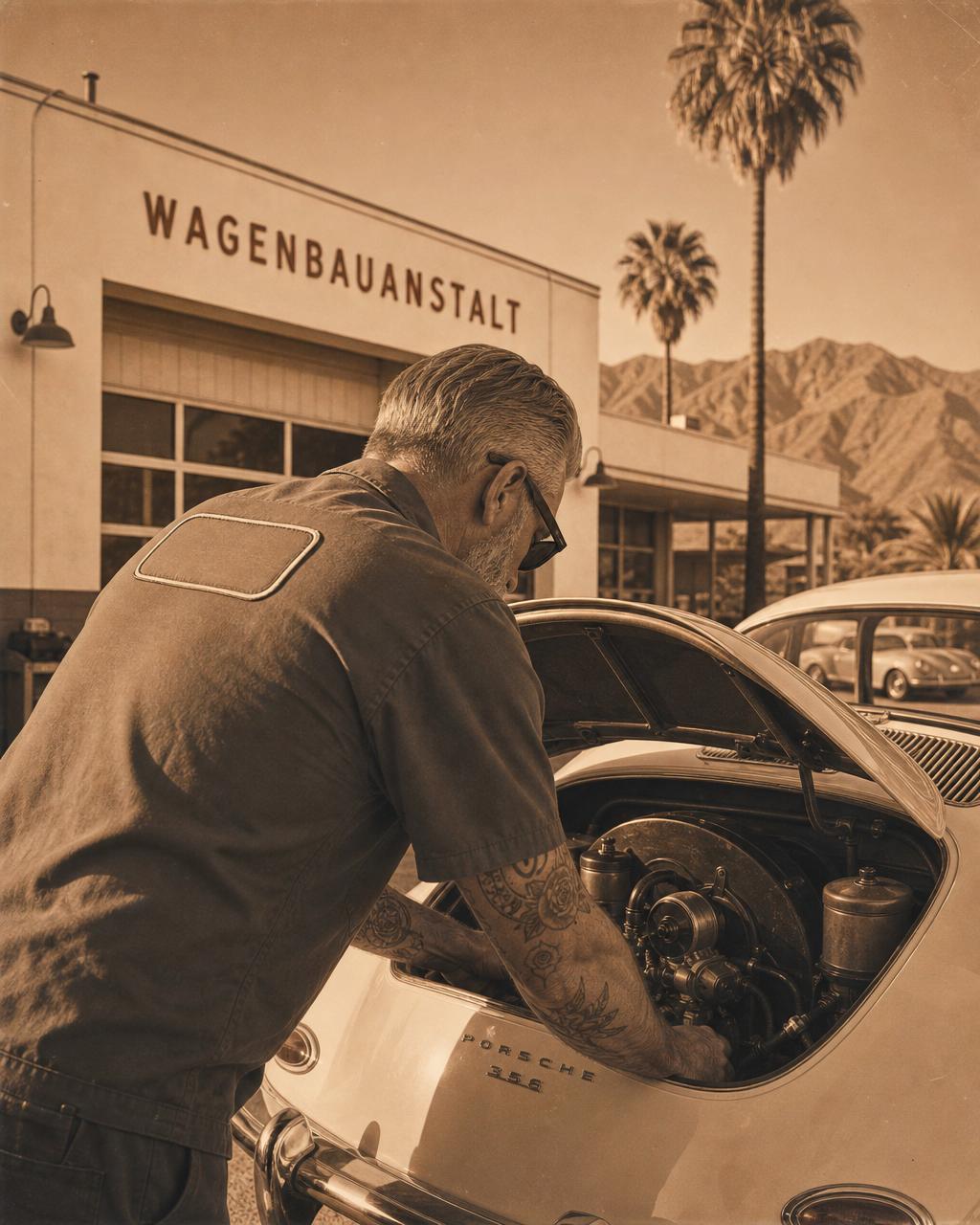 Portrait of the master mechanic